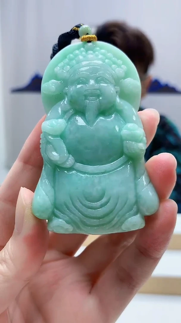 未镶嵌定制翡翠5159zm-毛货挂件财神18