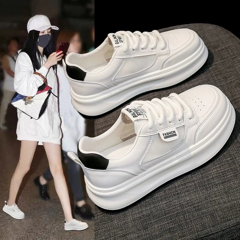 女款2025新款网面春季时尚小白鞋女休闲鞋S680
