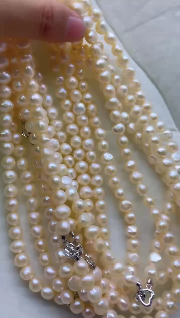 【闪购商品】淡水珍珠项链合金多发其一