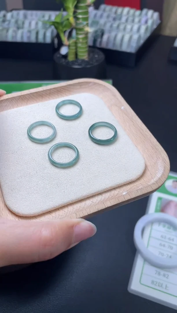 【闪购商品】翡翠戒圈未镶嵌W008-33607多样性发一