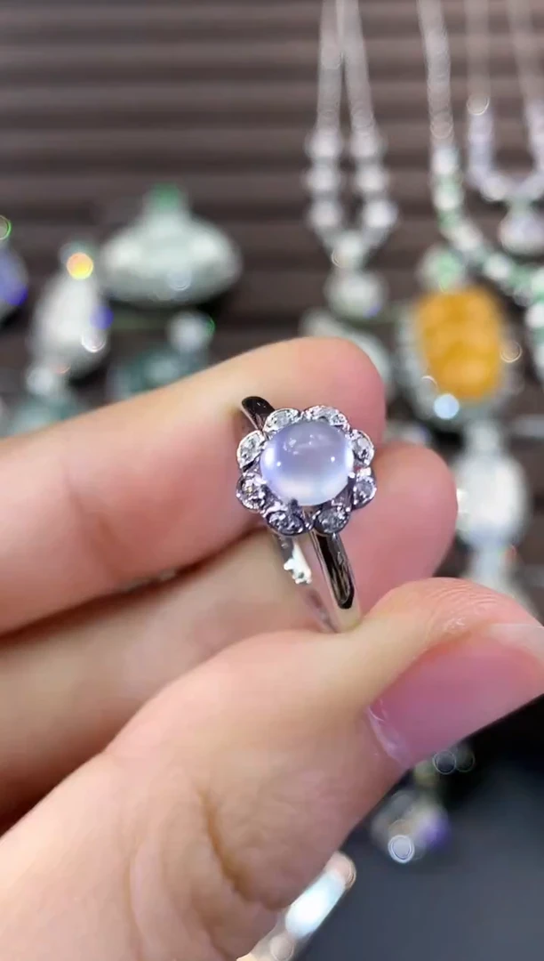 18K金镶嵌戒指翡翠B112 多样性一件发货