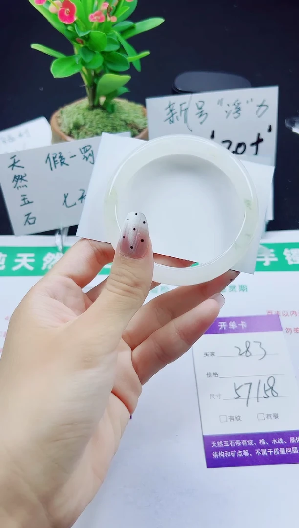 未镶嵌手镯石英质玉283-57/58