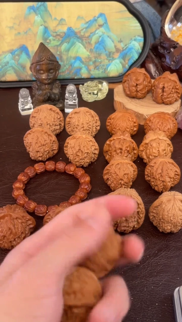 把件文玩核桃37白狮子