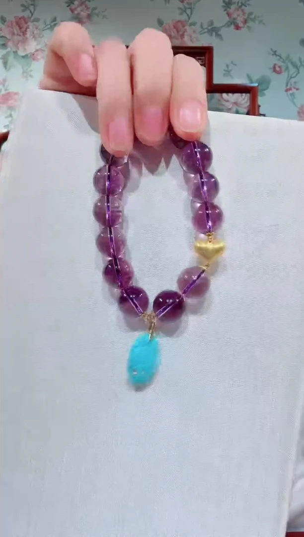 紫晶手串未镶嵌紫晶 手串