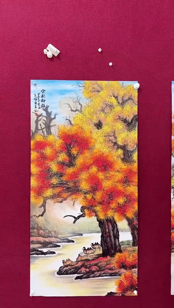 国画师文娟的国画作品