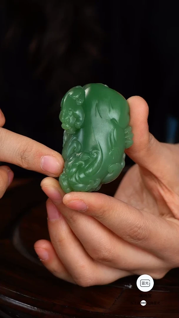 未镶嵌和田玉把件009 携子上朝【可咨询】