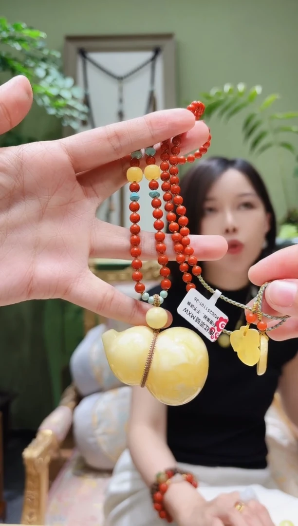 蜜蜡颈饰未镶嵌蜜蜡项链MXW1101-26