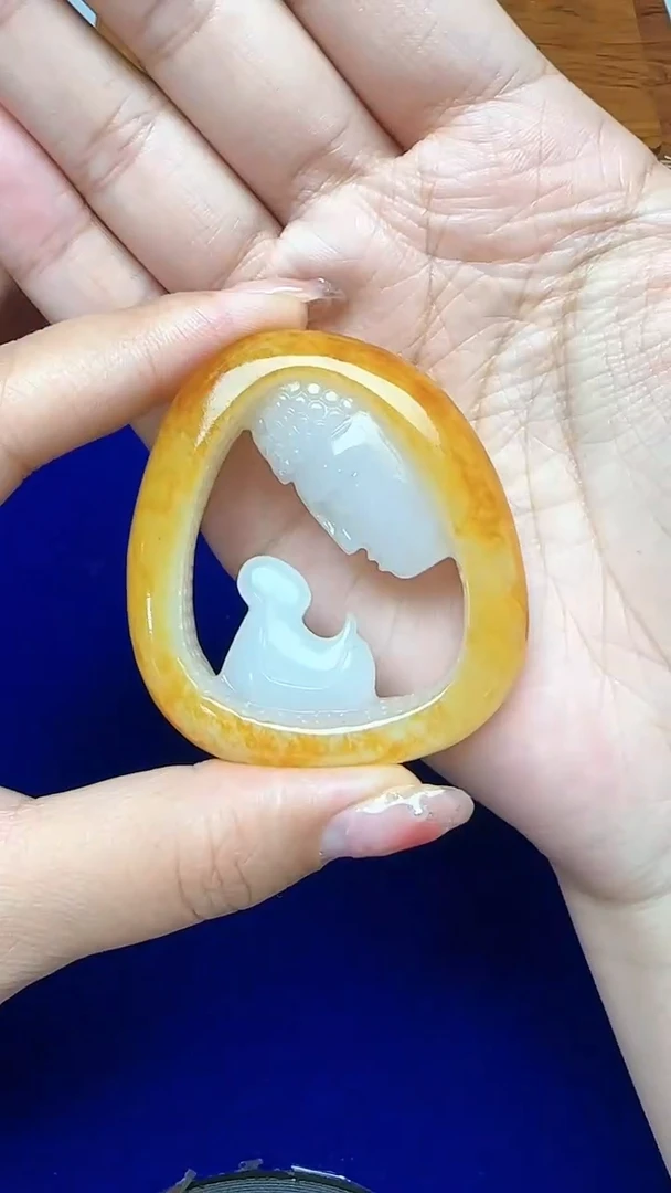 和田玉未镶嵌挂件1