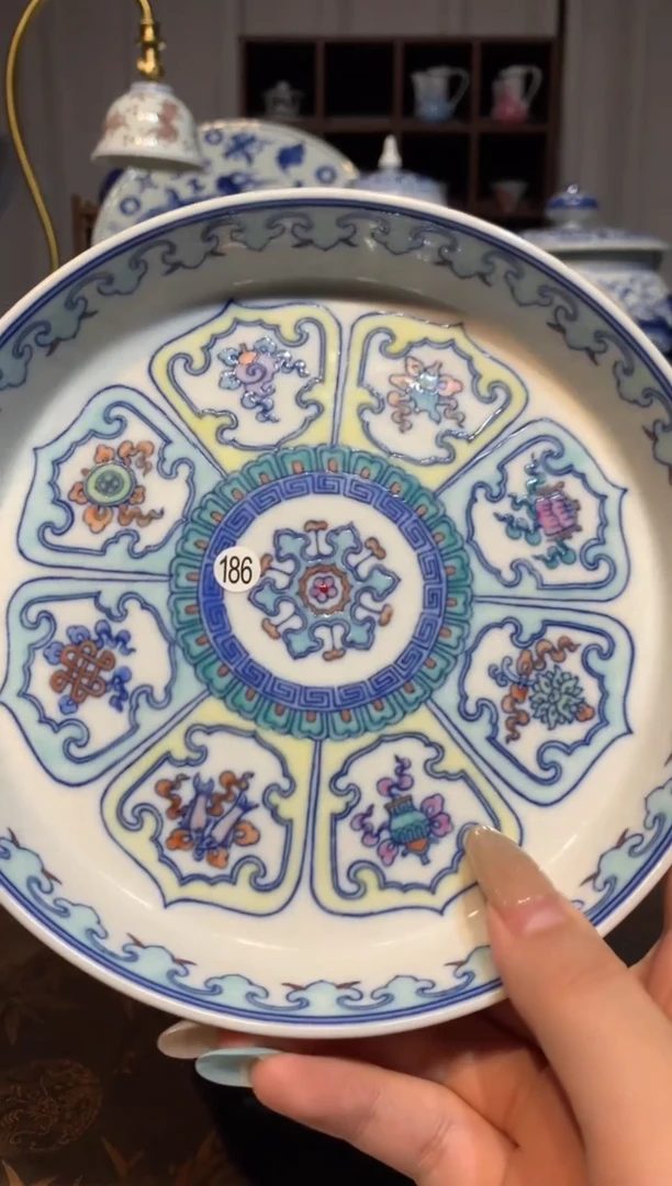 可***1186斗彩壶承微瑕cl108