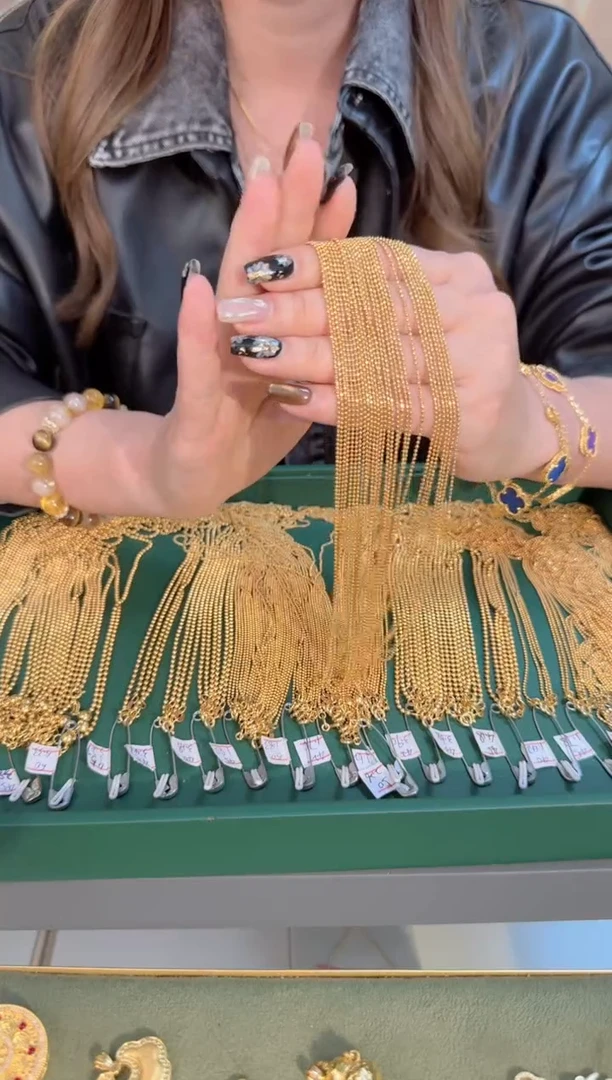 45cm固定不可调节切面珠珠链1.78g（多样性发货）