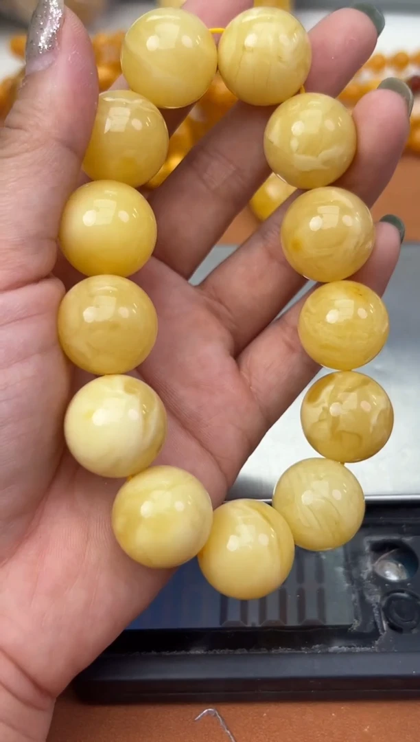 未镶嵌蜜蜡裸石蜜蜡手串