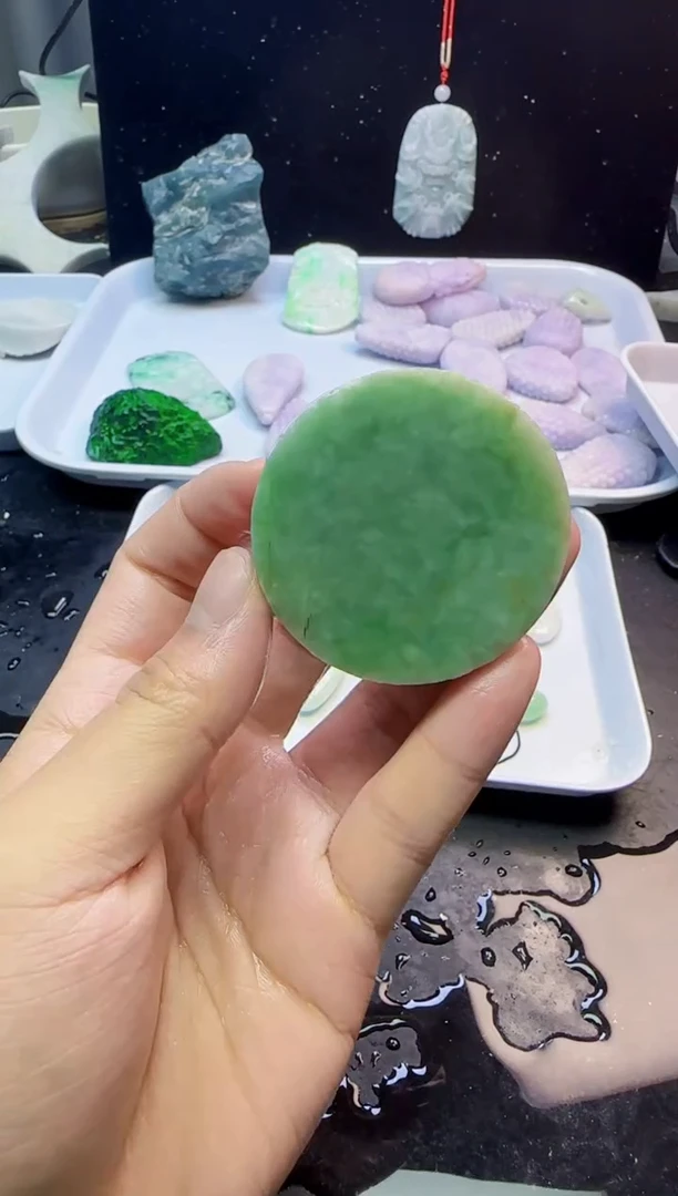 颈饰未镶嵌翡翠036天然A货翡翠