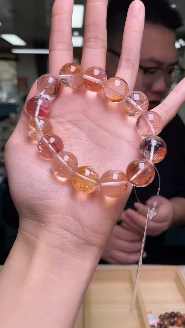 未镶嵌手链水晶16±/x-416【锦鲤胶花