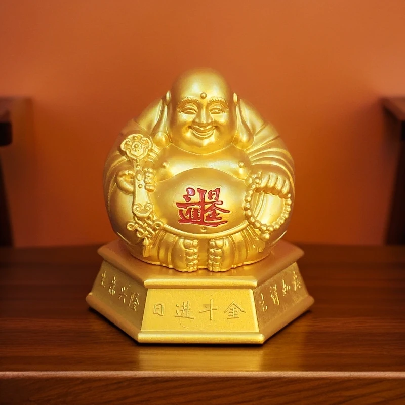 笑脸弥勒工艺品摆件家居室内办公室饰品摆放经典中式潮流创意摆件