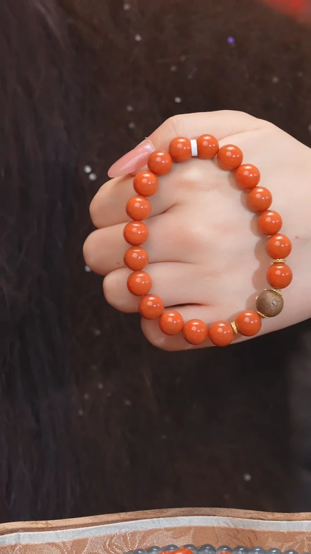 【闪购商品】南红玛瑙手串未镶嵌多样性发 卡9-10@@W9379