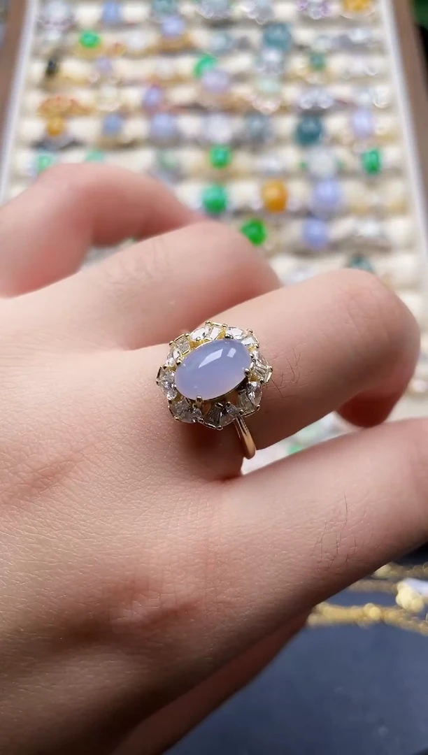 银S925镶嵌戒指翡翠53