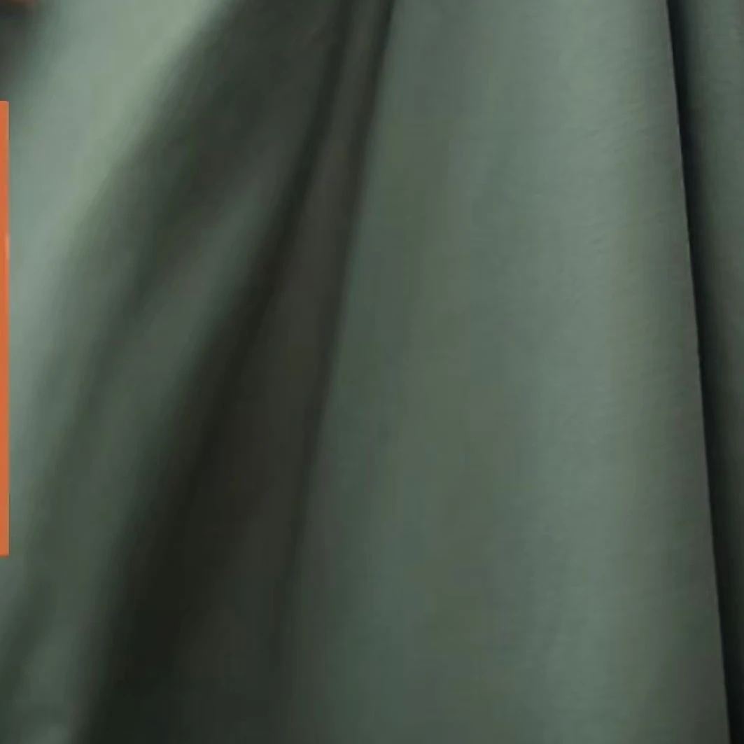 绿色弹力针织冰棉春夏时装面料（不支持7天无理由）