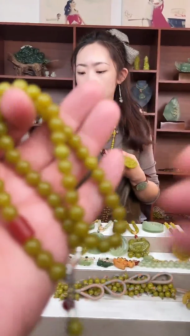 未镶嵌蛇纹石玉颈饰多样性发货拍一发一