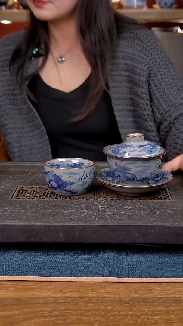 简装家用款2件套 老陶泥开片纹陶瓷茶具