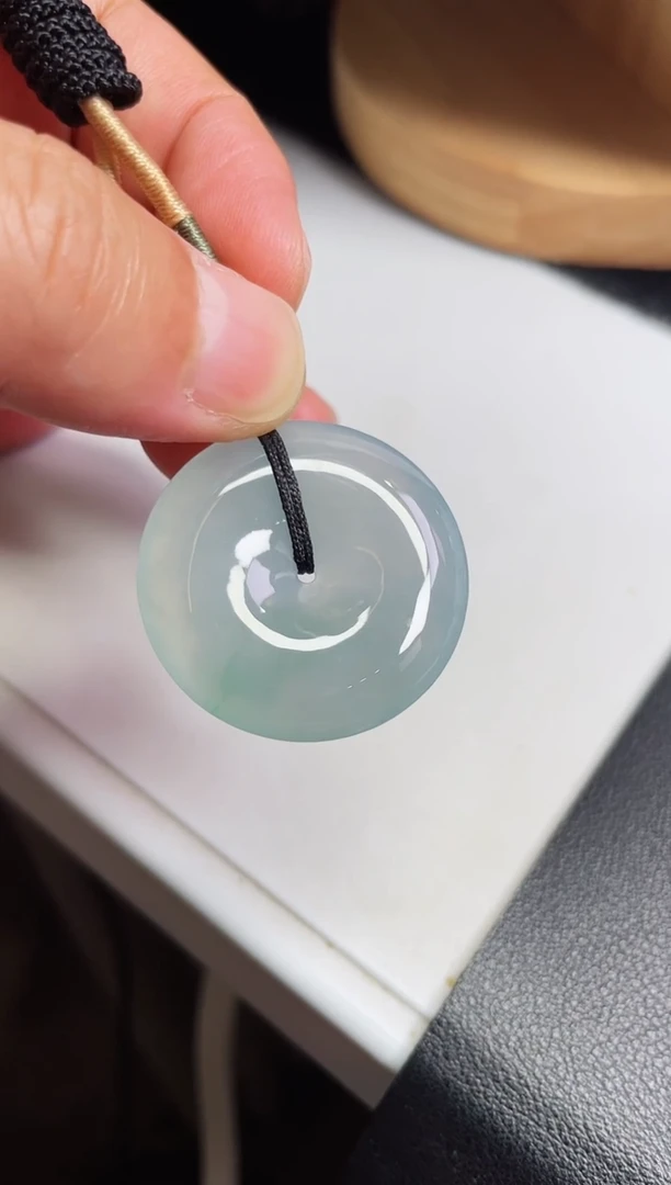 翡翠未镶嵌颈饰平安扣尺寸31.1 6mm