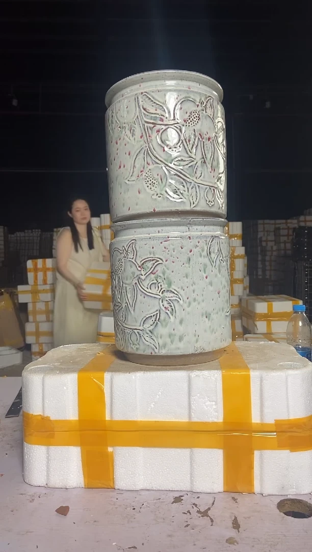 宜兴紫砂粗陶花盆21/24