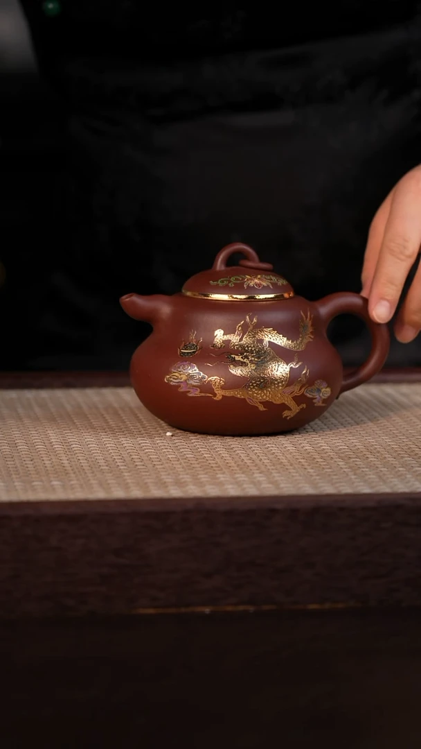 茶壶紫砂紫泥 390cc
