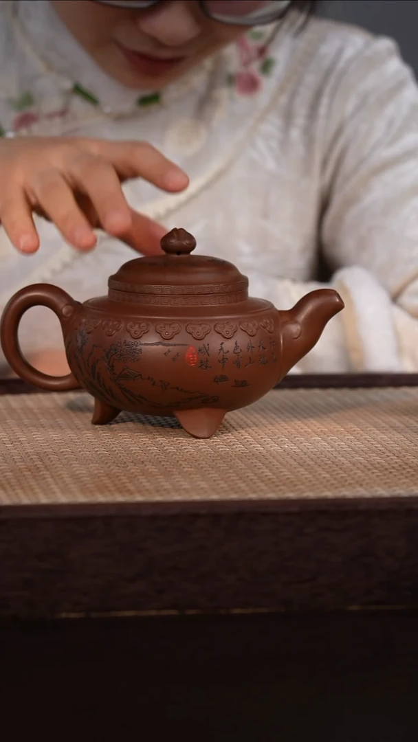 茶壶紫砂紫泥 460cc