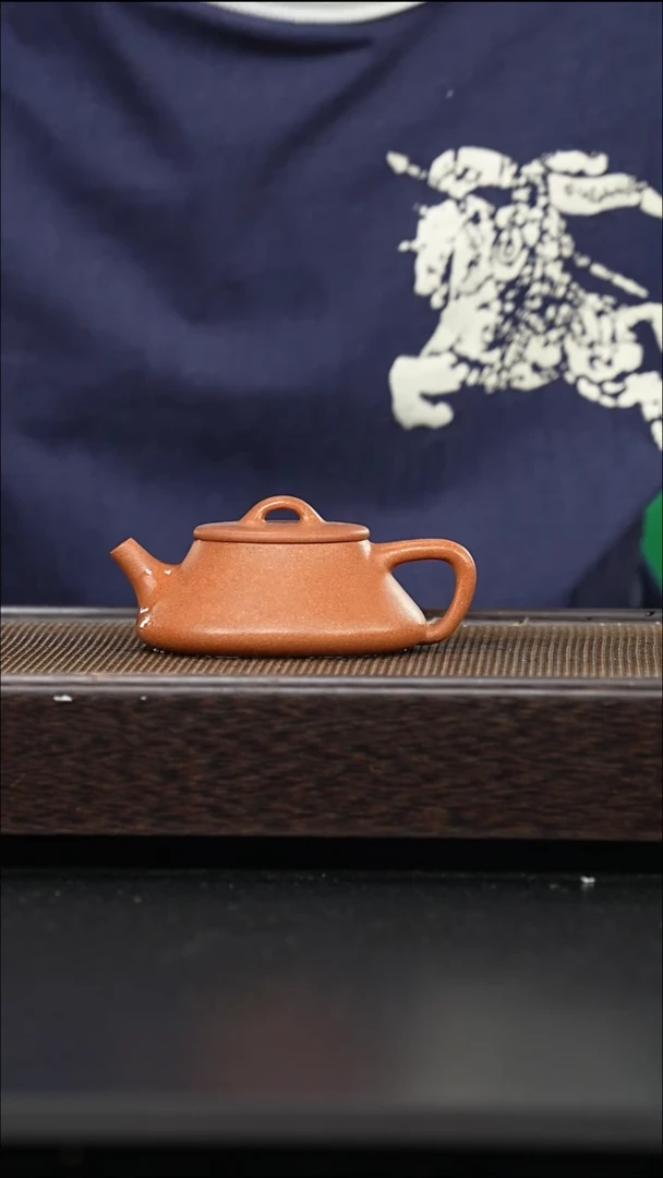 紫砂茶宠全手工微微瑕-31（黄降坡曲瓢）