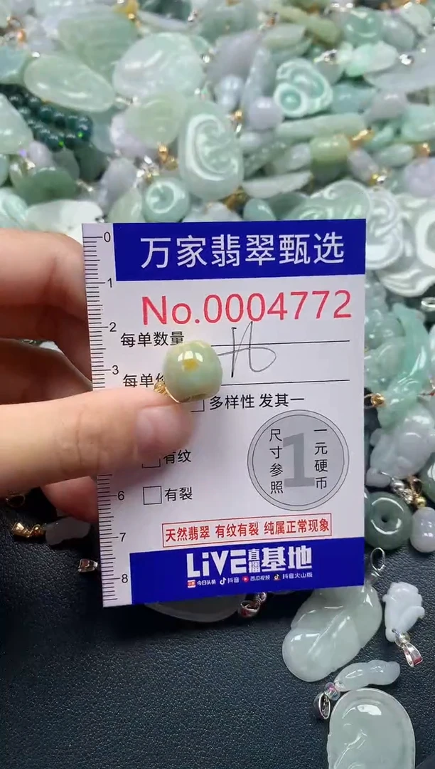 吊坠(不含链)未镶嵌翡翠4772
