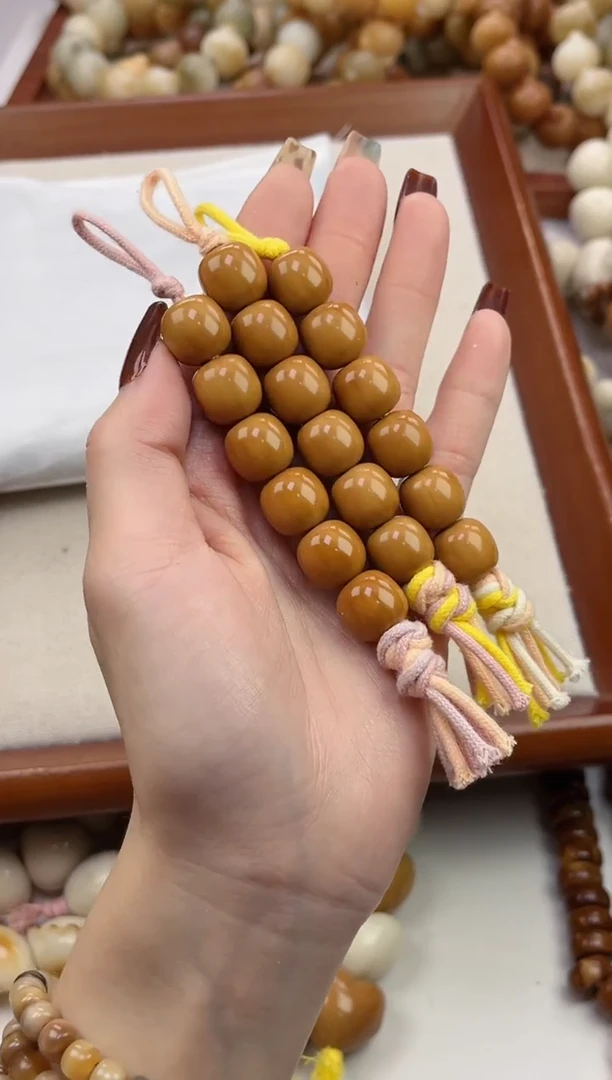 手串菩提根/象牙果猴头桶珠12*12mm糖葫芦