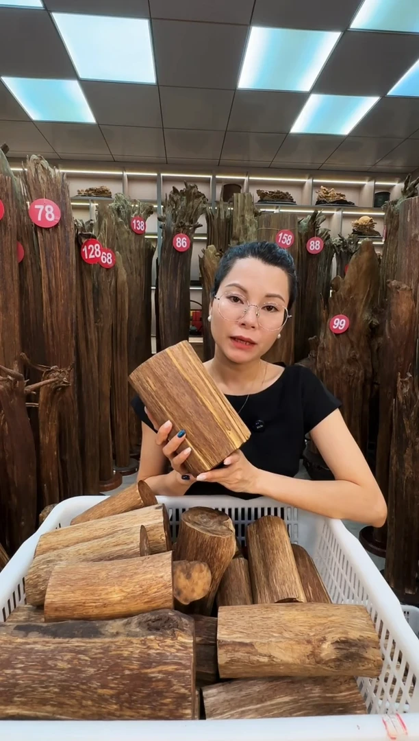 沉香碎屑沉香原料摆件工艺品一百以上带底座沉香