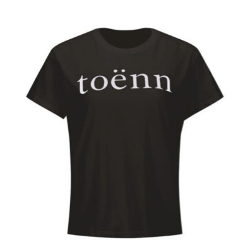 TOENN   设计师品牌  25秋冬新品短袖字母印花短款T恤女款