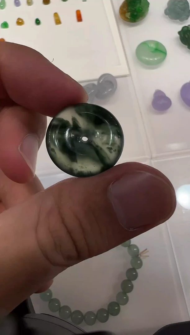 未镶嵌定制翡翠扣子