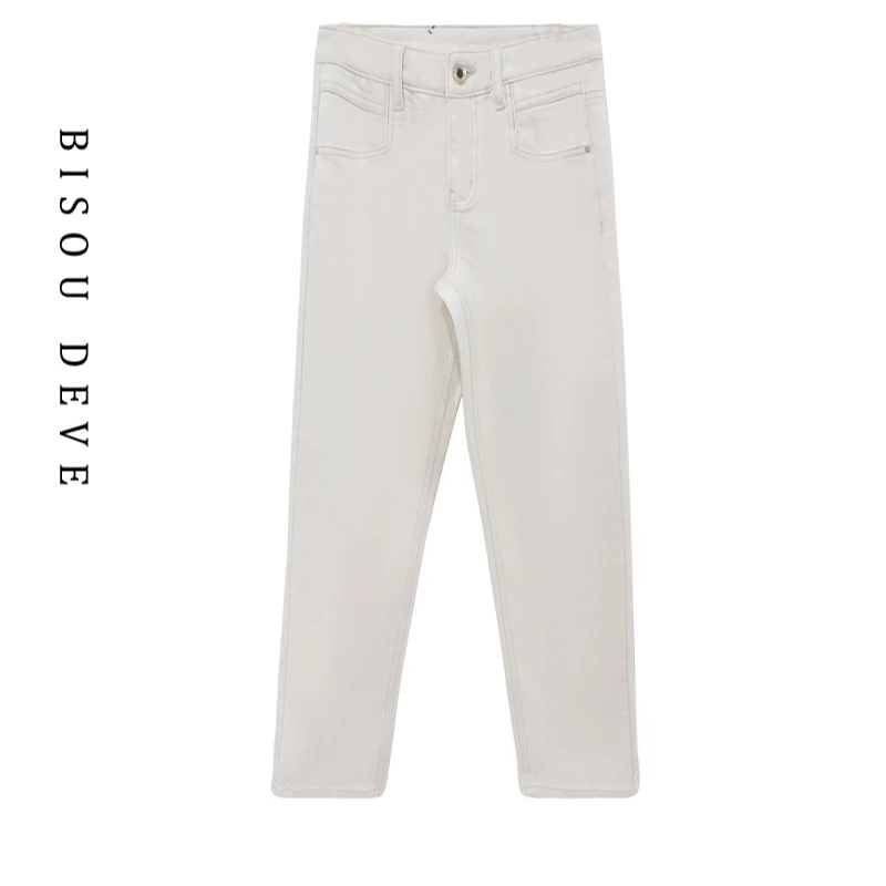 【丁姐宠粉专享】糯米牛仔烟管裤MA01108263