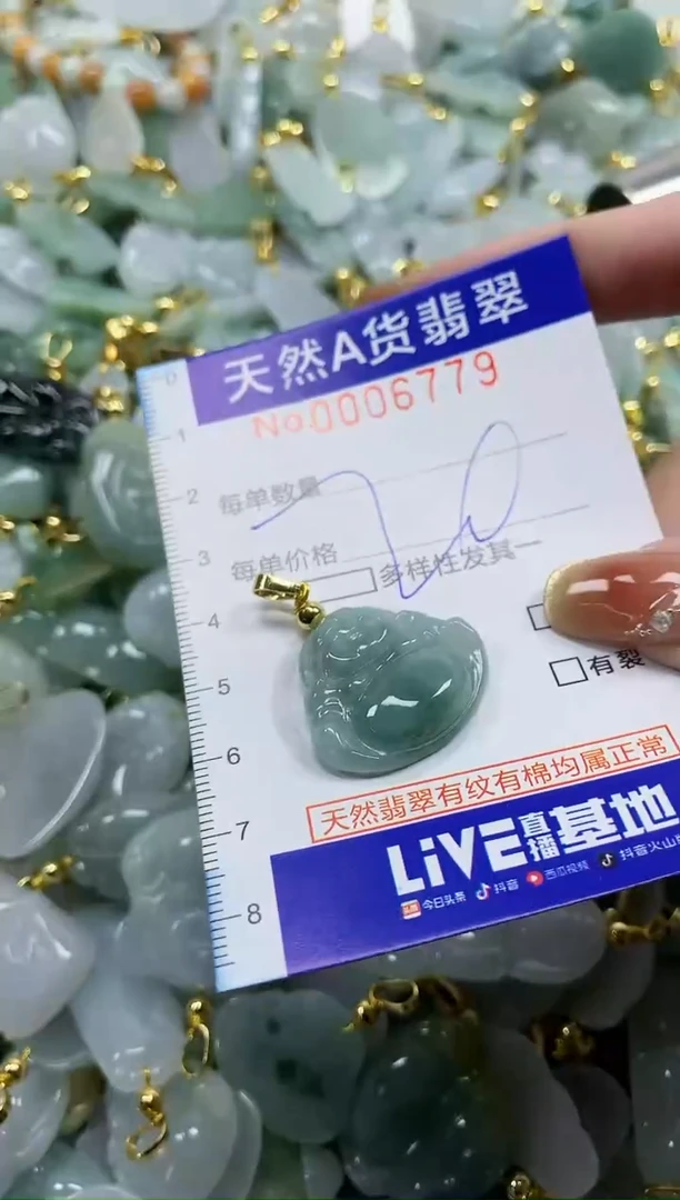 颈饰未镶嵌翡翠天然A货翡翠