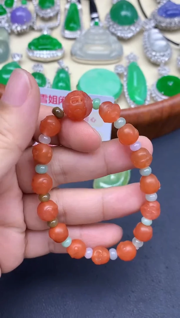 颈饰未镶嵌南红玛瑙444-中国好珍宝
