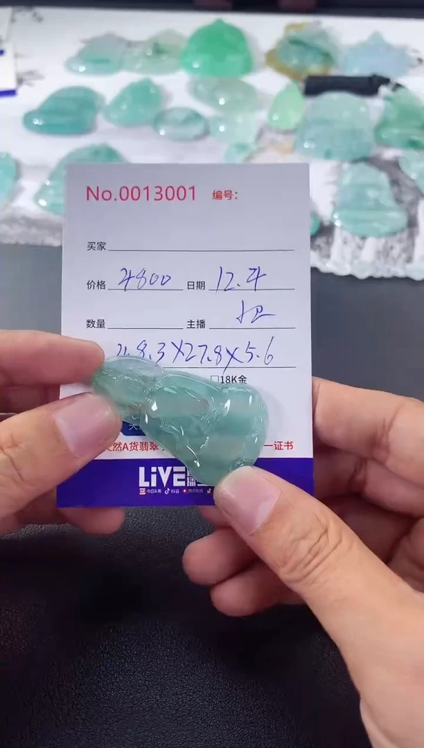 颈饰未镶嵌翡翠素衣