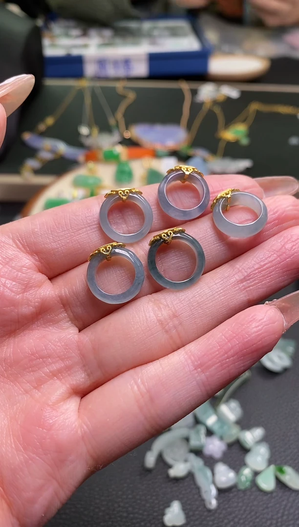 【闪购商品】翡翠颈饰银S925镶嵌多样性发其一28098