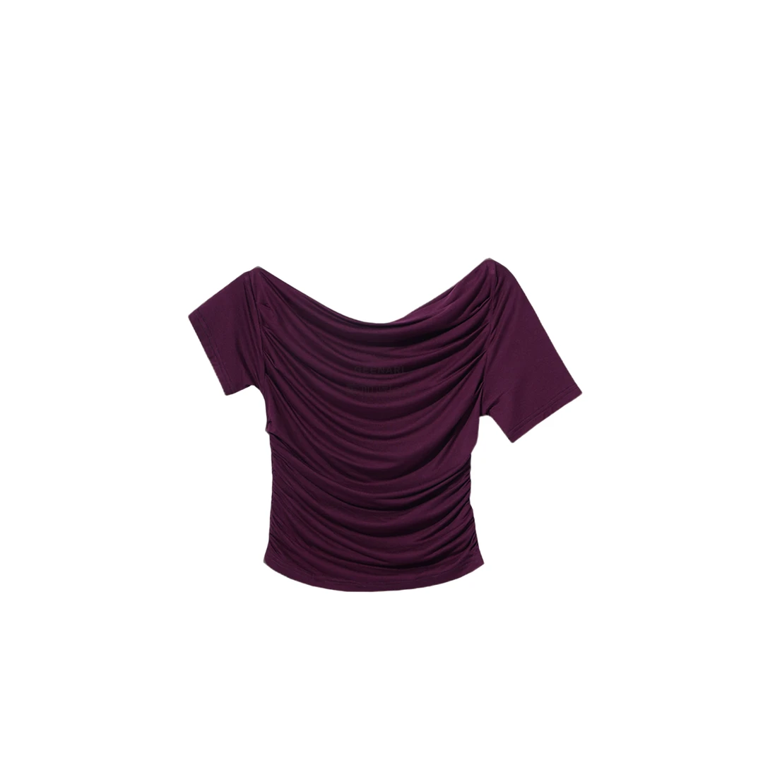 【小依专享】T7F29552H新款显瘦小众短袖T恤-9552