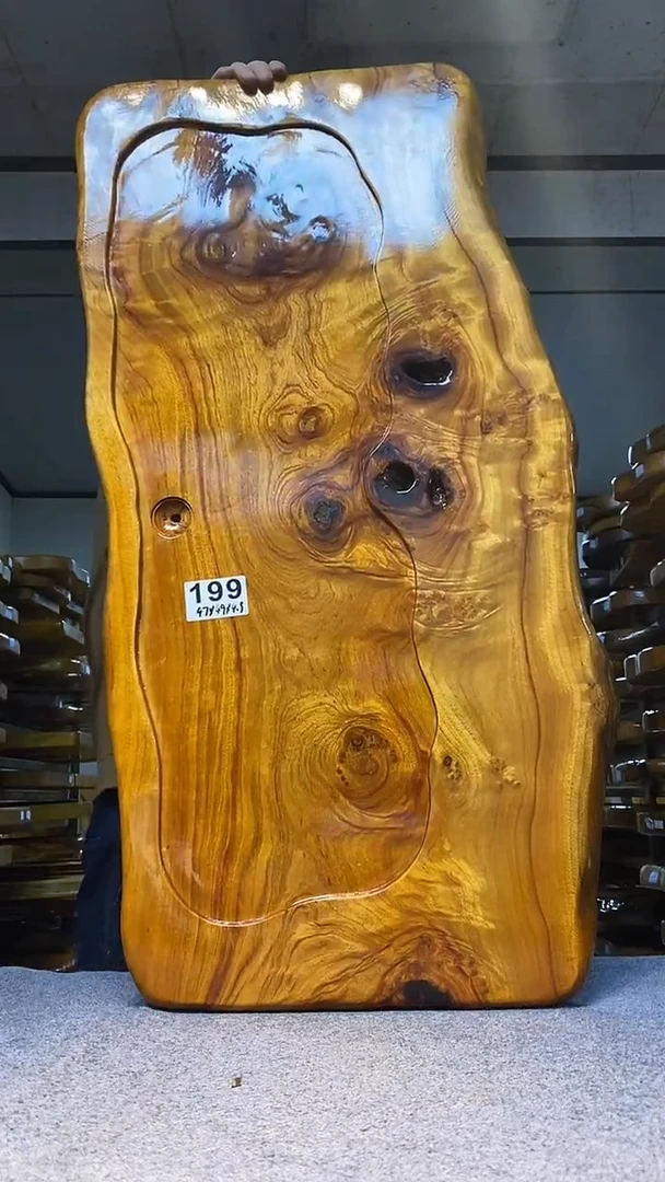 实木原木茶盘 一物一拍(不含配件）