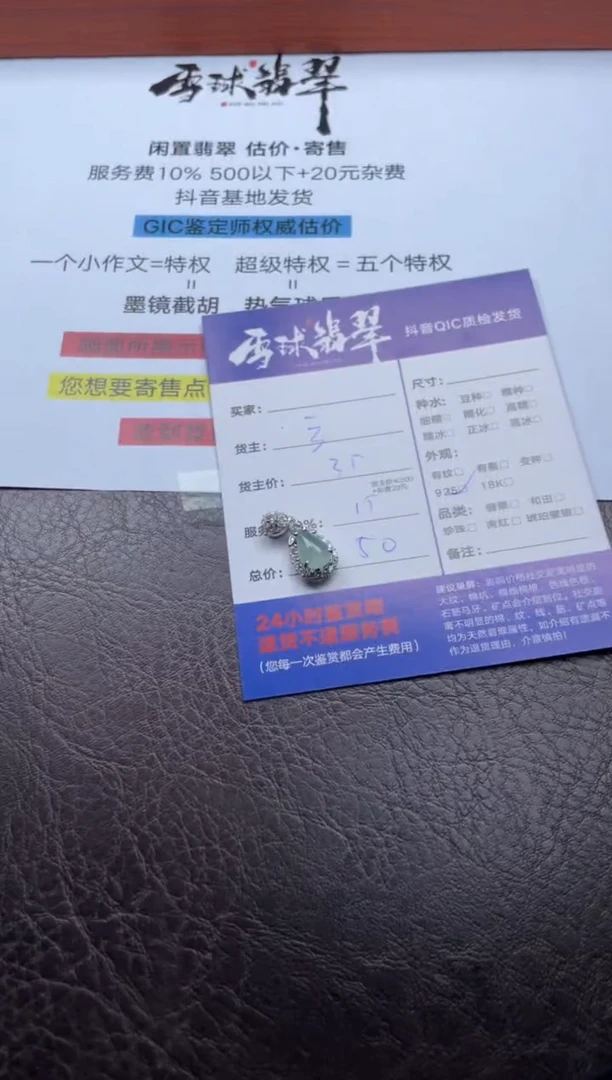 颈饰银S925镶嵌翡翠12351126838