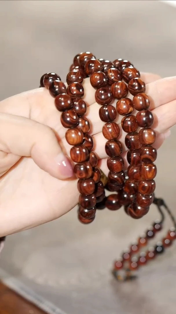 黄花梨/降香黄檀888紫油老料沉水10mm*108颗