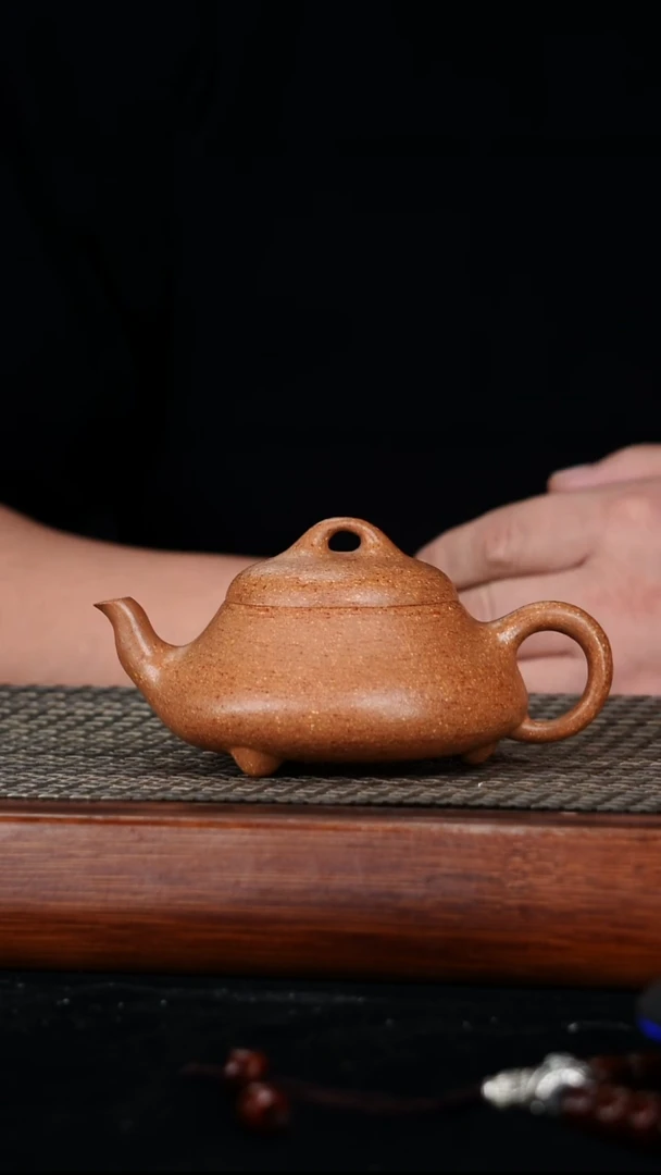 茶壶紫砂原矿段泥汉棠石瓢200cc