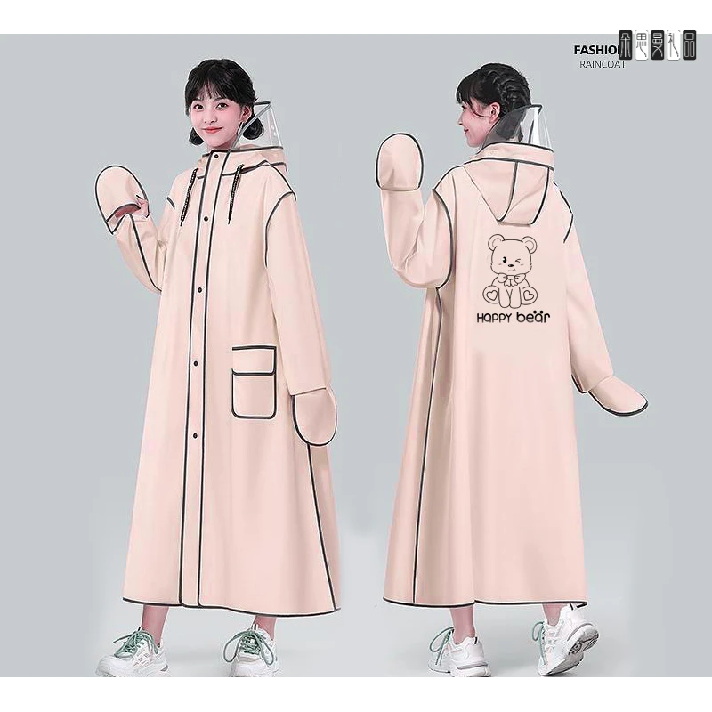 朵思曼新款雨衣电动车电瓶车长款全身防暴雨女骑行男自行车外套可