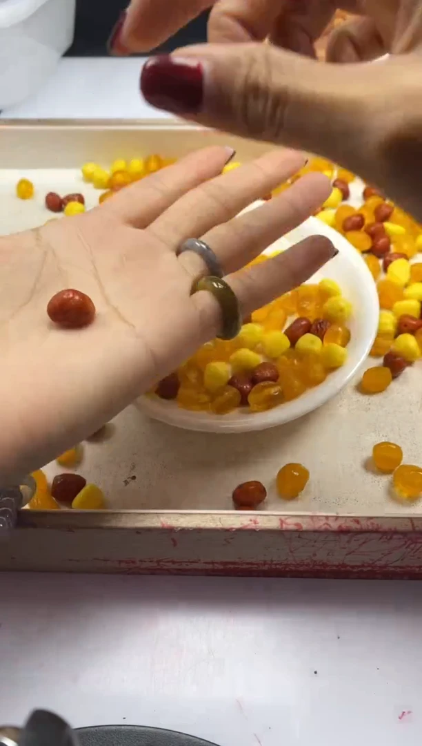 【闪购商品】蜜蜡颈饰未镶嵌w2235蜜蜡多宝随形珠*2组一组4个