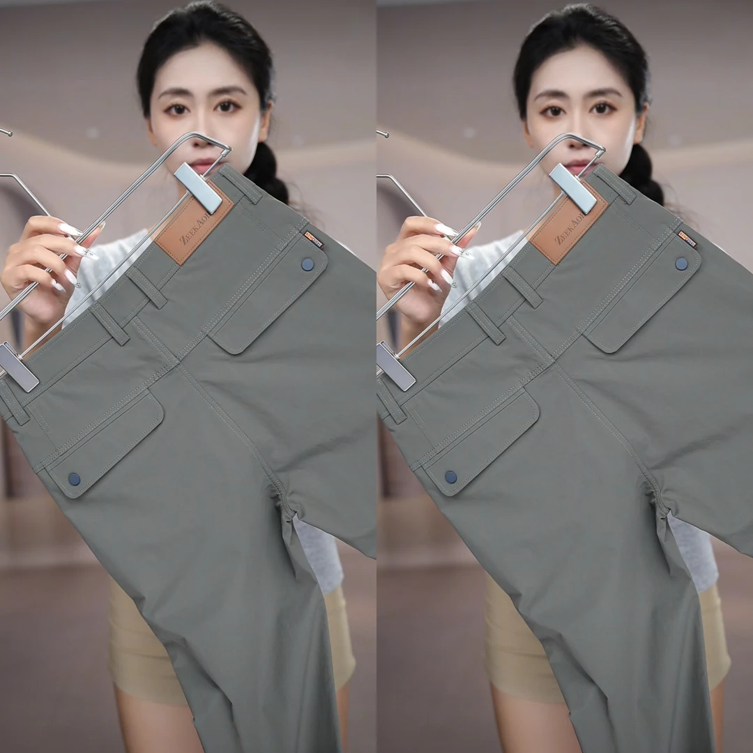 【夏季新款】宽松休闲直筒裤速干夏季轻商务透气中弹力长裤吸湿排汗