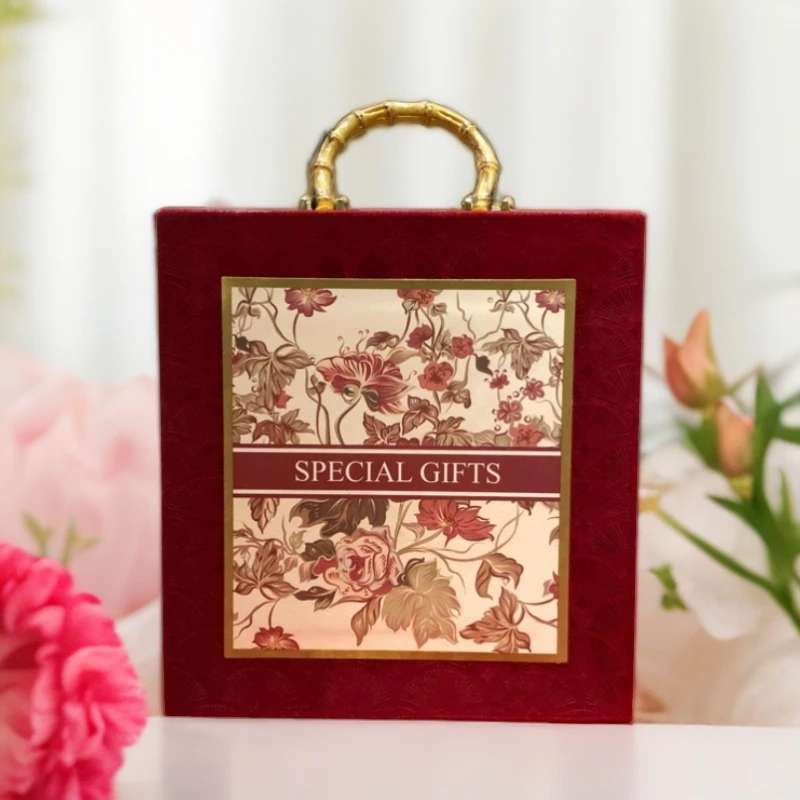 首饰盒/箱 首饰展示架 【菲总开业庆典】精美红色礼盒