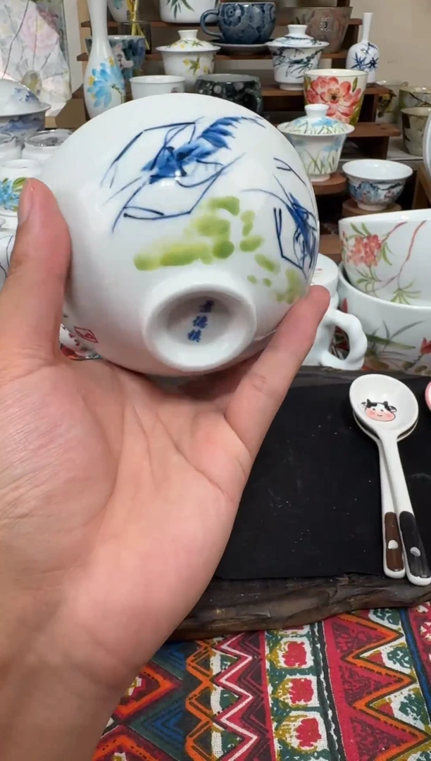 摆件陶瓷景德镇高温釉下陶瓷