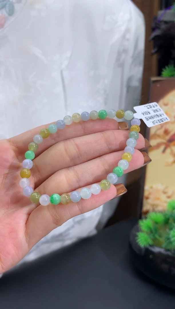 未镶嵌手串翡翠卡5.1mm