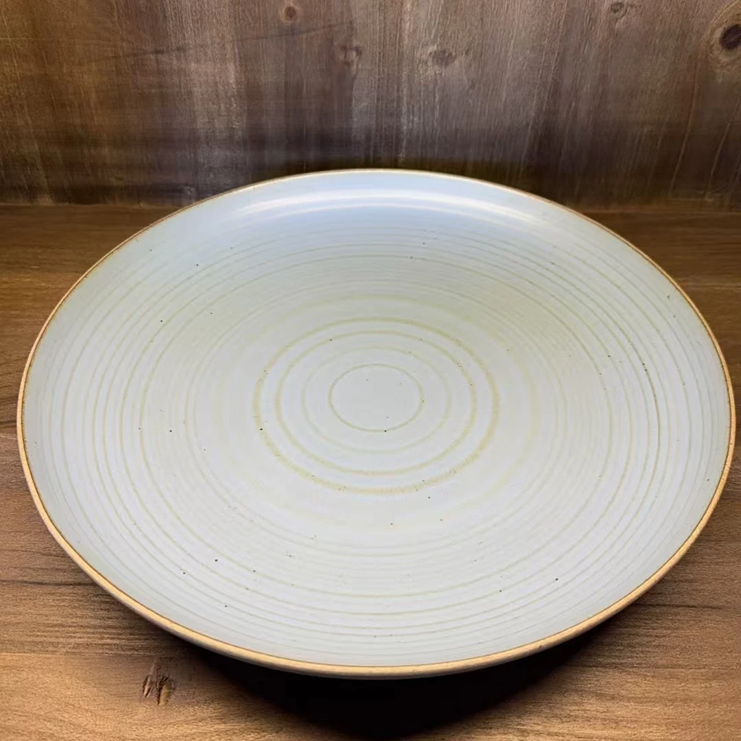 10.5寸多色螺纹餐盘